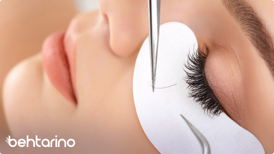 متن تبلیغ کاشت مژه