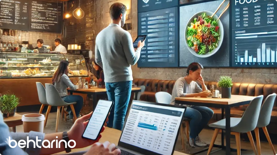 منوی آنلاین برای سفارش روی میز