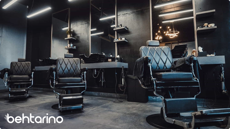 دکوراسیون آرایشگاه مردانه